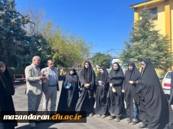 حضور گروه جهادی دانشجو معلمان بسیجی پردیس فاطمه الزهرا س ساری در جنگل های روستای پایین کولا از توابع  شهرستان ساری و کاشت ۲۰۰ اصله  نهال  3