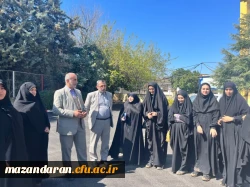 حضور گروه جهادی دانشجو معلمان بسیجی پردیس فاطمه الزهرا س ساری در جنگل های روستای پایین کولا از توابع  شهرستان ساری و کاشت ۲۰۰ اصله  نهال  4