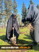 حضور گروه جهادی دانشجو معلمان بسیجی پردیس فاطمه الزهرا س ساری در جنگل های روستای پایین کولا از توابع  شهرستان ساری و کاشت ۲۰۰ اصله  نهال  15