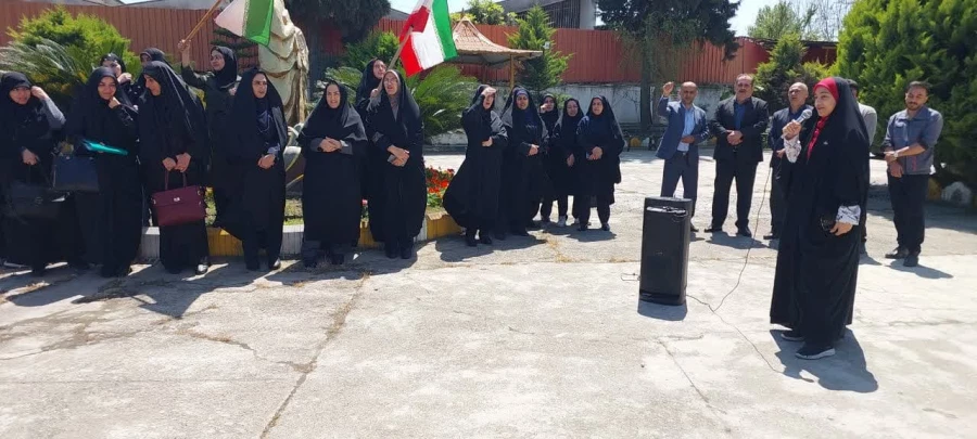 تجمع اساتید، کارکنان، دانشجویان  به منظور حمایت از مجاهدت سربازان سپاه اسلام  5