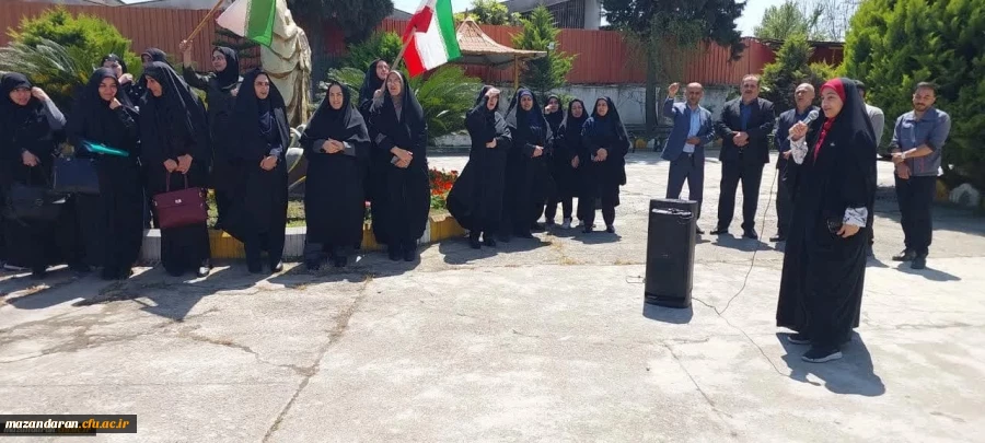 تجمع دانشگاهیان دانشگاه فرهنگیان مازندران در حمایت از عملیات مقتدرانه «وعده صادق»
 2