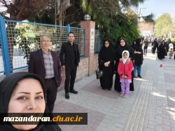 حضور ریاست پردیس فاطمه الزهرا (س) دانشگاه فرهنگیان ساری و کارکنان به همراه خانواده هایشان،  همگام با مردم ولایتمدار مازندران در راهپیمایی روز جهانی قدس 5
