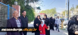 حضور ریاست و کارکنان  پردیس خواهران در راهپیمایی روز جهانی قدس 7