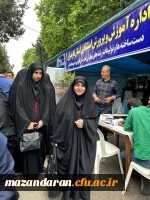 حضور رضایی منش ریاست پردیس و کارشناس امور دانشجویی و دانشجو معلمان در جشن تقدیر از معلمان نمونه آموزش و پرورش استان مازندران در بادله 3