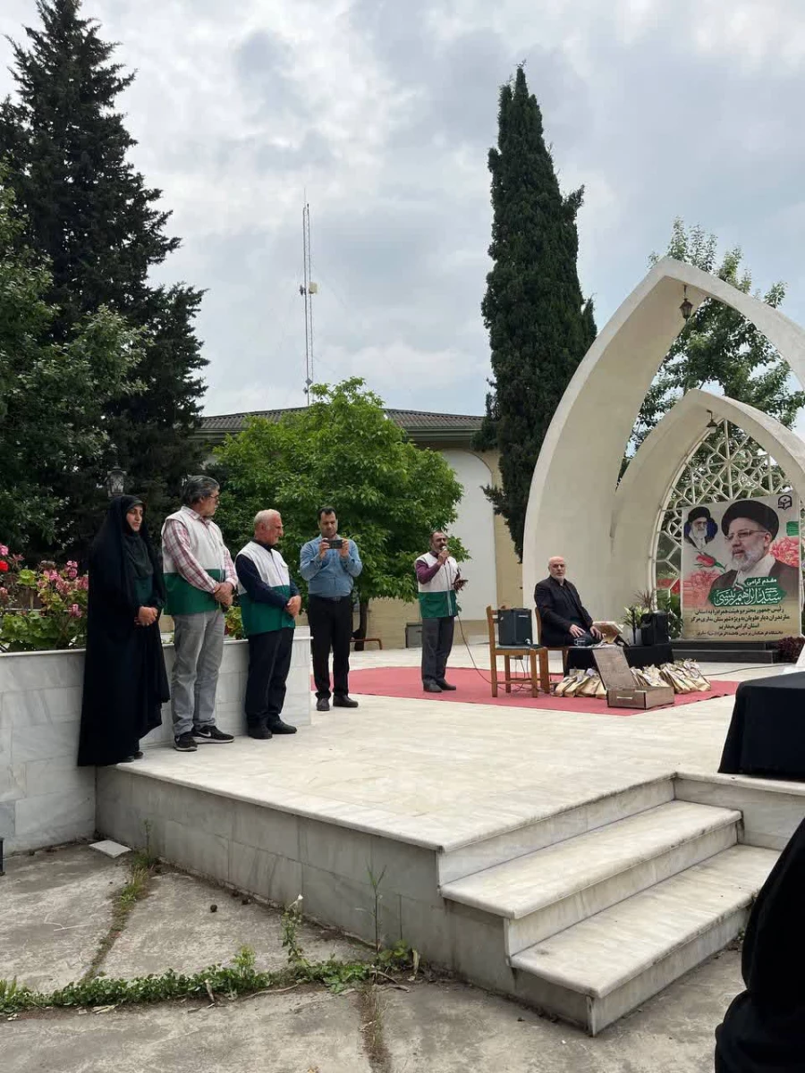 برگزاری مراسم سوگواری شهادت آیت الله رئیسی و همراهان ایشان با جضور خادمین رضوی در جوار شهید خوشنام پردیس فاطمه الزهرا س ساری  4
