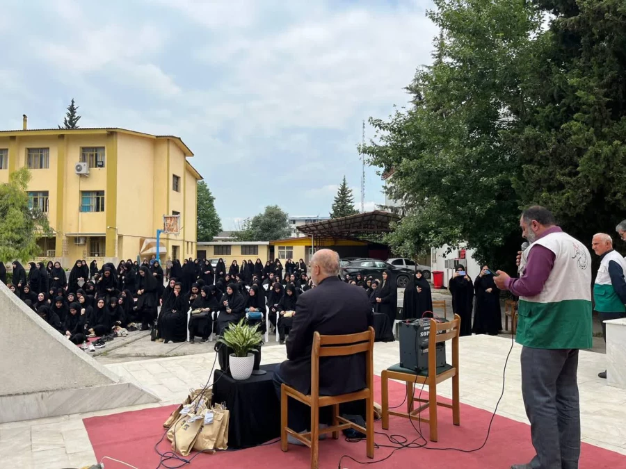 برگزاری مراسم سوگواری شهادت آیت الله رئیسی و همراهان ایشان با جضور خادمین رضوی در جوار شهید خوشنام پردیس فاطمه الزهرا س ساری  5