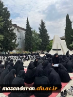 برگزاری مراسم سوگواری شهادت آیت الله رئیسی و همراهان ایشان با جضور خادمین رضوی در جوار شهید خوشنام پردیس فاطمه الزهرا س ساری  6