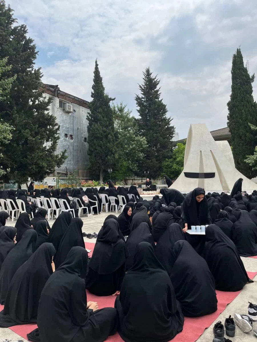 برگزاری مراسم سوگواری شهادت آیت الله رئیسی و همراهان ایشان با جضور خادمین رضوی در جوار شهید خوشنام پردیس فاطمه الزهرا س ساری  6