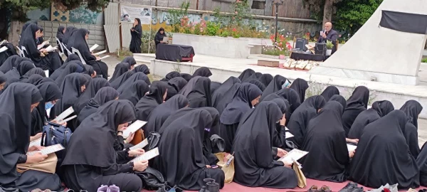 برگزاری مراسم سوگواری شهادت آیت الله رئیسی و همراهان ایشان با جضور خادمین رضوی در جوار شهید خوشنام پردیس فاطمه الزهرا س ساری  7