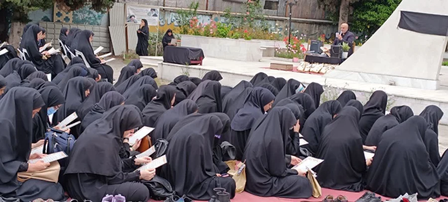 برگزاری مراسم سوگواری شهادت آیت الله رئیسی و همراهان ایشان با جضور خادمین رضوی در جوار شهید خوشنام پردیس فاطمه الزهرا س ساری  7