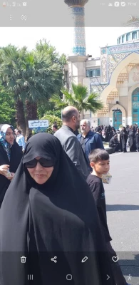 حضور خودجوش همکاران و دانشجو  معلمان پردیس فاطمه الزهرا س ساری در مراسم تشییع پیکر شهید خدمت آیت الله رئیسی  5