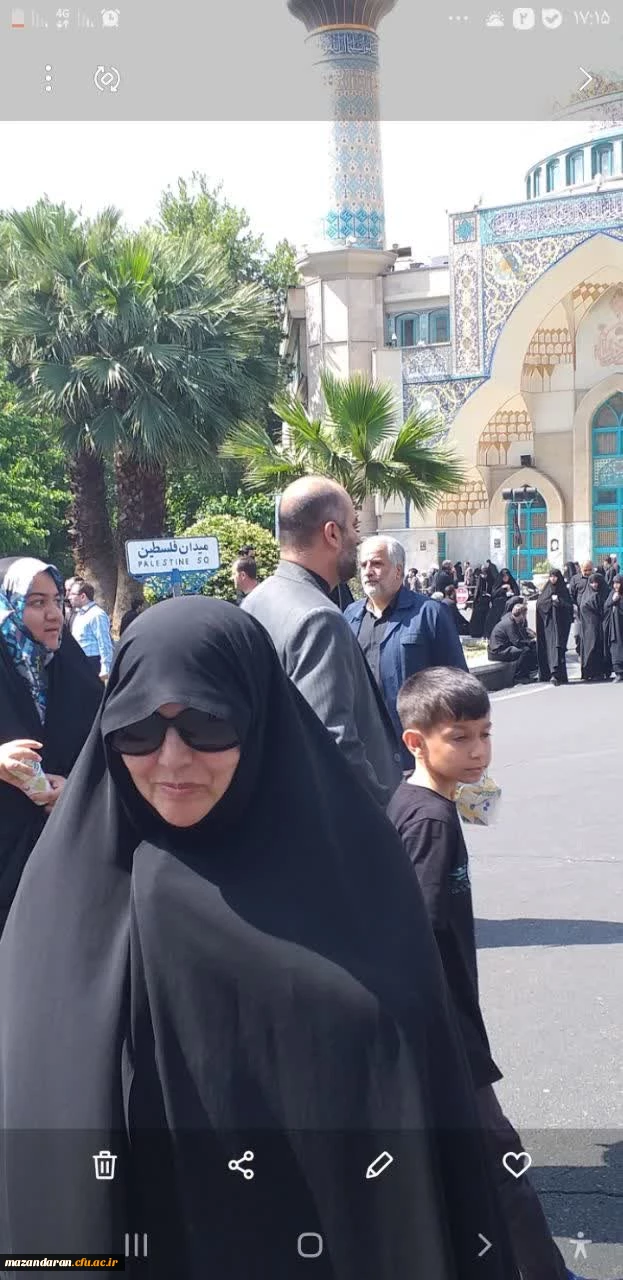 حضور خودجوش همکاران و دانشجو  معلمان پردیس فاطمه الزهرا س ساری در مراسم تشییع پیکر شهید خدمت آیت الله رئیسی  5