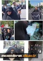 حضور خودجوش همکاران و دانشجو  معلمان پردیس فاطمه الزهرا س ساری در مراسم تشییع پیکر شهید خدمت آیت الله رئیسی  8