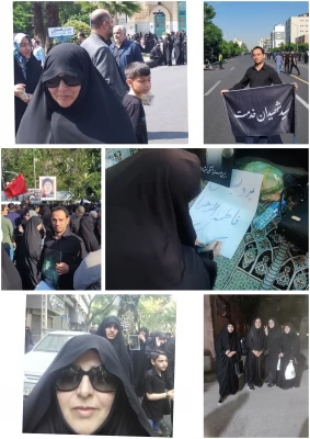 حضور خودجوش همکاران و دانشجو  معلمان پردیس فاطمه الزهرا س ساری در مراسم تشییع پیکر شهید خدمت آیت الله رئیسی  8