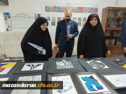 برپایی نمایشگاه آثار  نقاشی  و خوشنویسی مهارت آموزان دبیری در پردیس فاطمه الزهرا س ساری  2