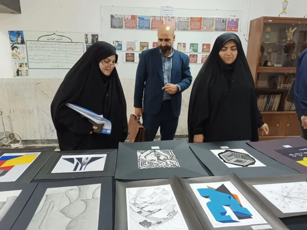 برپایی نمایشگاه آثار  نقاشی  و خوشنویسی مهارت آموزان دبیری در پردیس فاطمه الزهرا س ساری  2