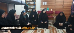 بصیرت افزایی دانشجو معلمان پردیس فاطمه الزهرا س ساری با حضور رضایی منش ریاست پردیس خواهران در اتاق های سرای دانشجویی  3