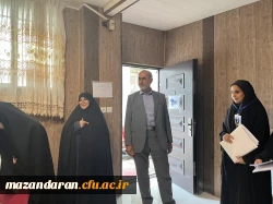 بازدید لطف الله مهدوی ریاست دانشگاه فرهنگیان مازندران از حوزه ارزیابی پردیس فاطمه الزهرا س ساری   5