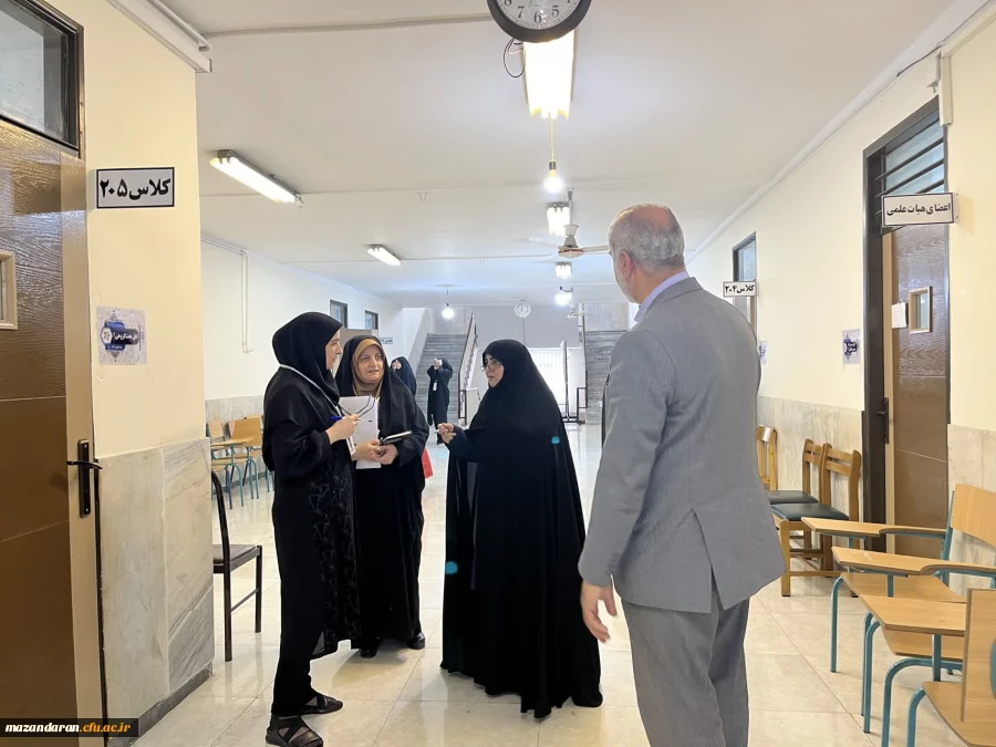بازدید لطف الله مهدوی ریاست دانشگاه فرهنگیان مازندران از حوزه ارزیابی پردیس فاطمه الزهرا س ساری   6