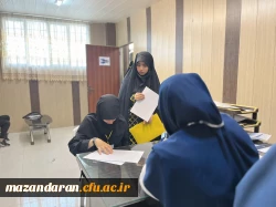 روز پنجم اجرای ارزیابی تکمیلی داوطلبان ورود به دانشگاه فرهنگیان  ویژه دختران در پردیس فاطمه الزهرا س ساری برگزار شد . 19