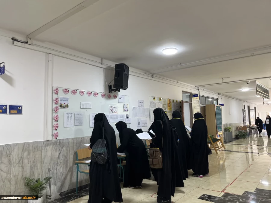 روز هفتم اجرای ارزیابی تکمیلی  داوطلبان ورود به دانشگاه فرهنگیان ویژه خواهران در پردیس فاطمه الزهرا س ساری و روز اخر ازمون عملی تربیت بدنی  19