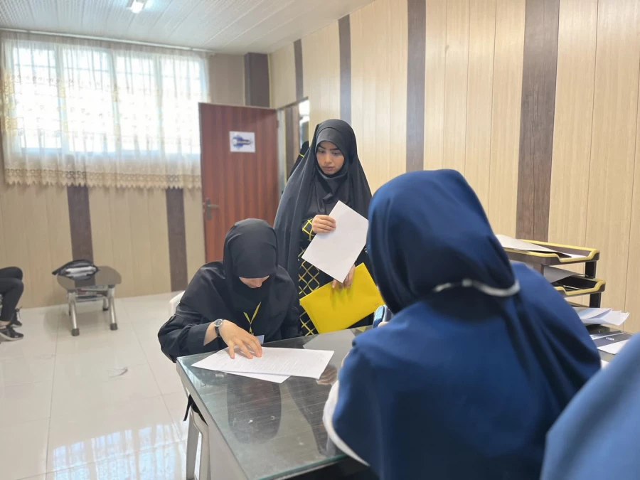 روز پنجم اجرای ارزیابی تکمیلی داوطلبان ورود به دانشگاه فرهنگیان  ویژه دختران در پردیس فاطمه الزهرا س ساری برگزار شد . 20