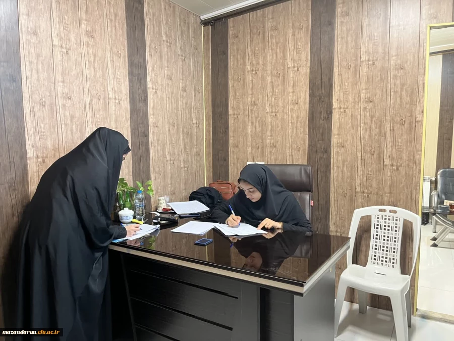 روز سوم  اجرای ارزیابی تکمیلی  داوطلبان ورود به دانشگاه فرهنگیان و بازدید لطف الله مهدوی ریاست دانشگاه فرهنگیان مازندران و رضایی منش ریاست پردیس خواهران ساری از روند مصاحبه و دیدار با اولیا ی داوطلبان 7