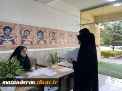 برگزاری روز دوم ارزیابی تکمیلی داوطلبان ورود به دانشگاه فرهنگیان و بازدید مسرور ریاست اداره حراست دانشگاه فرهنگیان مازندران و سید عابدین خدادادی معاونت هماهنگی و پشتیبانی از روند مصاحبه 
 8