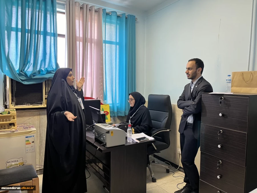 برگزاری روز دوم ارزیابی تکمیلی داوطلبان ورود به دانشگاه فرهنگیان و بازدید مسرور ریاست اداره حراست دانشگاه فرهنگیان مازندران و سید عابدین خدادادی معاونت هماهنگی و پشتیبانی از روند مصاحبه 
 12