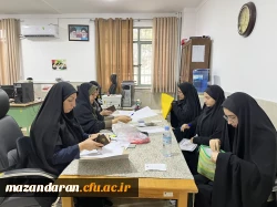 روز اول اجرای ارزیابی تکمیلی  داوطلبان ورود به دانشگاه فرهنگیان و بازدید لطف الله مهدوی ریاست دانشگاه فرهنگیان مازندران و رضایی منش ریاست پردیس خواهران ساری از روند مصاحبه و دیدار با اولیا ی داوطلبان  8