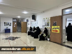 روز سوم  اجرای ارزیابی تکمیلی  داوطلبان ورود به دانشگاه فرهنگیان و بازدید لطف الله مهدوی ریاست دانشگاه فرهنگیان مازندران و رضایی منش ریاست پردیس خواهران ساری از روند مصاحبه و دیدار با اولیا ی داوطلبان 7