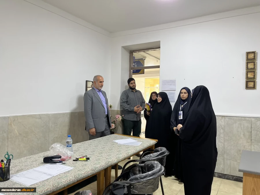 روز سوم  اجرای ارزیابی تکمیلی  داوطلبان ورود به دانشگاه فرهنگیان و بازدید لطف الله مهدوی ریاست دانشگاه فرهنگیان مازندران و رضایی منش ریاست پردیس خواهران ساری از روند مصاحبه و دیدار با اولیا ی داوطلبان 13