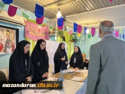 روز سوم  اجرای ارزیابی تکمیلی  داوطلبان ورود به دانشگاه فرهنگیان و بازدید لطف الله مهدوی ریاست دانشگاه فرهنگیان مازندران و رضایی منش ریاست پردیس خواهران ساری از روند مصاحبه و دیدار با اولیا ی داوطلبان 8