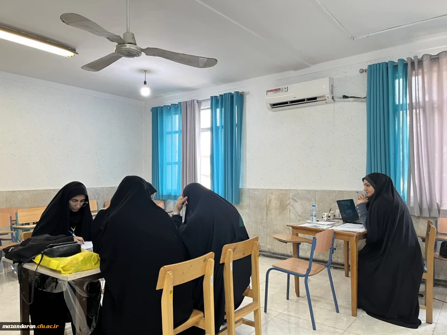 روز چهاردهم اجرای ارزیابی تکمیلی داوطلبان ورود به دانشگاه فرهنگیان ویژه دختران در پردیس فاطمه الزهرا س ساری 2