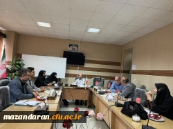 جلسه مدیر گروه علوم پایه با اساتید گروه جهت برنامه ریزی سال تحصیلی 1404-1403 2