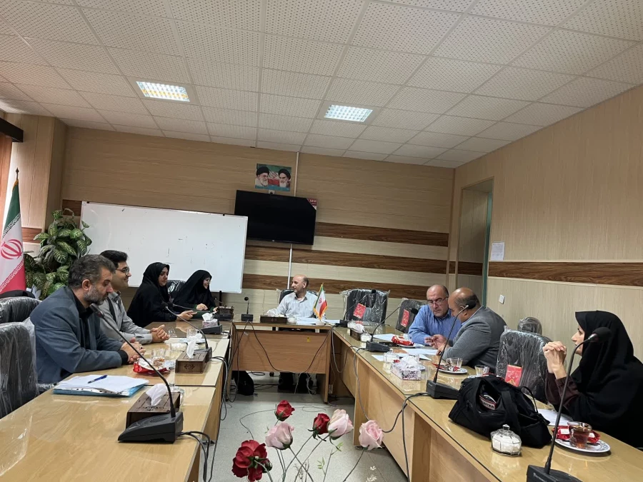 جلسه مدیر گروه علوم پایه با اساتید گروه جهت برنامه ریزی سال تحصیلی 1404-1403 2