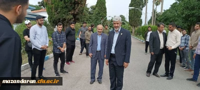 بازدید سرزده ریاست دانشگاه فرهنگیان از دانشگاه فرهنگیان استان مازندران