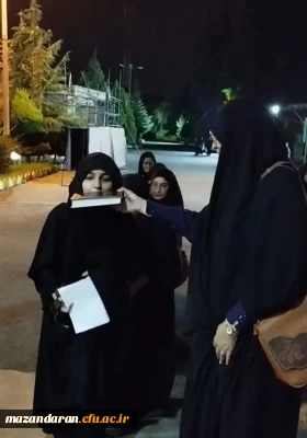 بدرقه کاروان دانشجویان جهت شرکت در پیاده روی اربعین