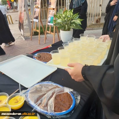 برگزاری موکب جاماندگان اربعین در پردیس فاطمه الزهرا س ساری