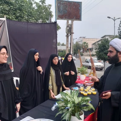 برگزاری موکب جاماندگان اربعین در پردیس فاطمه الزهرا س ساری 6