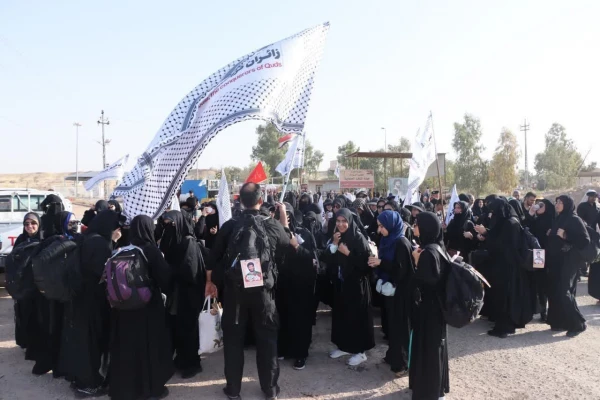 حضور دانشجو معلمان پردیس فاطمه الزهرا س ساری در پیاده روی اربعین  5