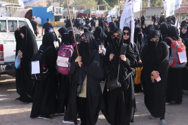 حضور دانشجو معلمان پردیس فاطمه الزهرا س ساری در پیاده روی اربعین  6