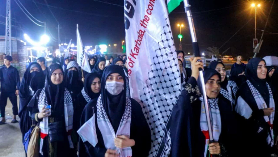 حضور دانشجو معلمان پردیس فاطمه الزهرا س ساری در پیاده روی اربعین  7