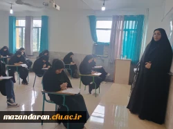 برگزاری ازمون پایانی ترم تابستانه در پردیس فاطمه الزهرا س ساری  3