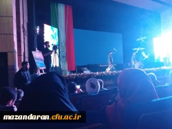 حضور اساتید و دانشجو معلمان پردیس فاطمه الزهرا (س) ساری   در اولین اجلاسیه شهدای غریب اسارت استان مازندران 2