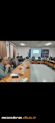 نشست کارکنان ودانشجویان مرکزحضرت فاطمه بامدیریت و روسای ادارات دانشگاه فرهنگیان مازندران ومسئول نهاد رهبری استان
