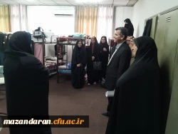 بازدید کرامتی رئیس اداره نظارت و ارزیابی دانشگاه فرهنگیان استان مازندران ازمرکز حضرت فاطمه(س) 2