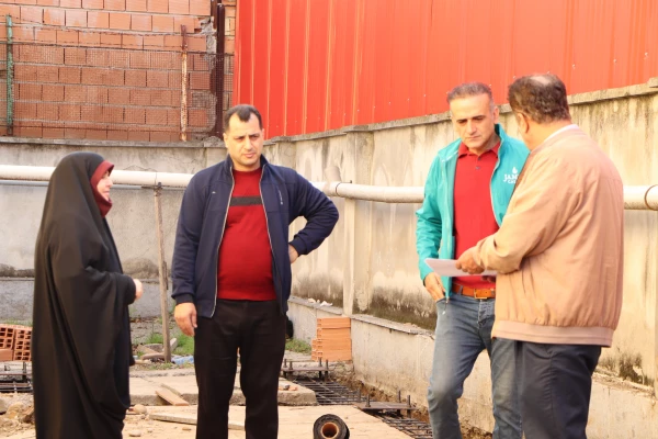 بازدید از پروژه در حال ساخت سرویس بهداشتی جدید سرای دانشجویی 2