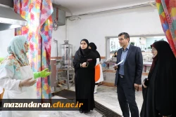 بازدید کرامتی رئیس اداره ارزیابی مازندران از پردیس فاطمه الزهرا (س) ساری 2