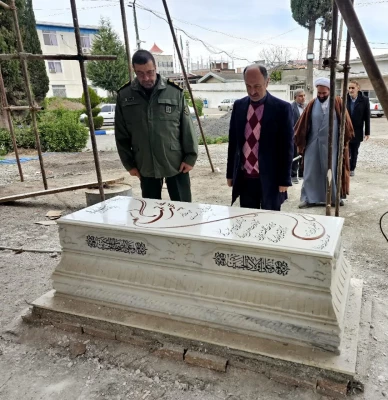 بازدید مدیر کل حفظ آثار دفاع مقدس مازندران از شهید خوشنام مرکز بابل 5